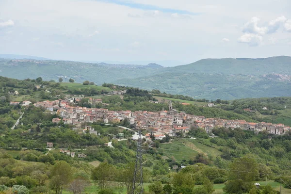 Panoramatický Pohled Staré Město Regionu Molise Itálie — Stock fotografie