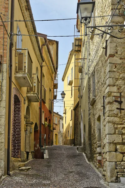 Gata Den Historiska Stadskärnan Mirabello Sannitico Gammal Stad Molise Regionen — Stockfoto