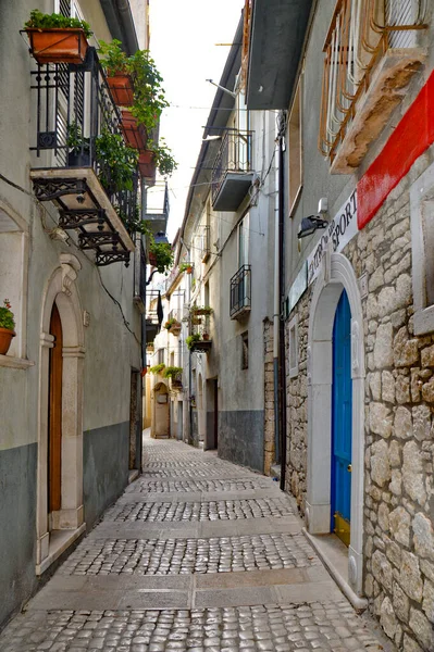 Een Straat Monteroduni Een Oude Stad Provincie Molise Italië — Stockfoto