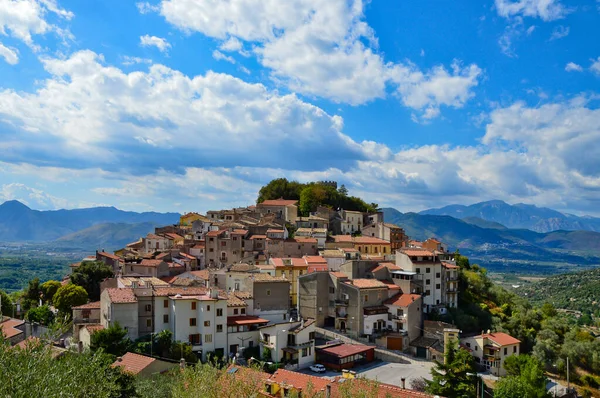 Panoramic View Monteroduni Medieval Village Molise Region Italy Stock Photo