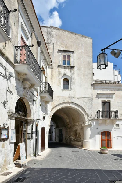 Güney Talya Nın Eski Bir Köyü Olan Monte Sant Angelo — Stok fotoğraf