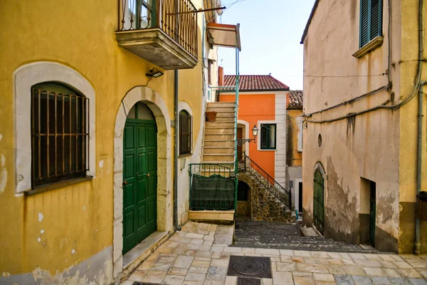 Una Calle Estrecha Contursi Casco Antiguo Provincia Salerno Italia — Foto de Stock