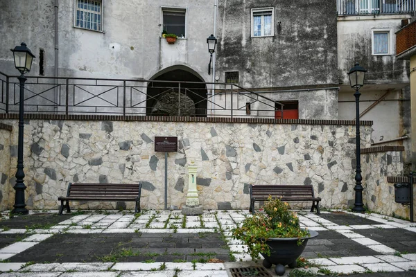 Wąska Uliczka Contursi Stare Miasto Prowincji Salerno Włochy — Zdjęcie stockowe