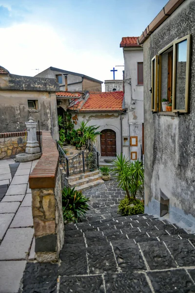 Narrow Street Contursi Old Town Province Salerno Italy — Stock Photo, Image