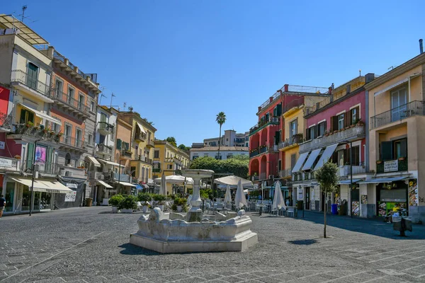 Pozzuoli Itálie 2021 Centrální Náměstí Starého Města Pobřeží Regionu Kampánie — Stock fotografie