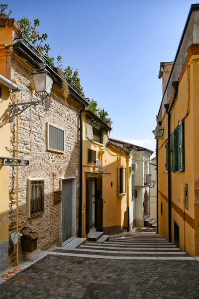 Une Rue Étroite Ascoli Satriano Une Vieille Ville Dans Province — Photo