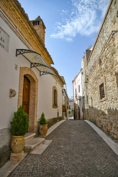 Une Rue Étroite Ascoli Satriano Une Vieille Ville Dans Province — Photo