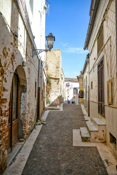 Uma Rua Estreita Ascoli Satriano Uma Cidade Velha Província Foggia — Fotografia de Stock