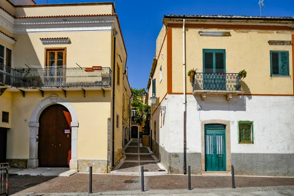Une Rue Étroite Ascoli Satriano Une Vieille Ville Dans Province — Photo