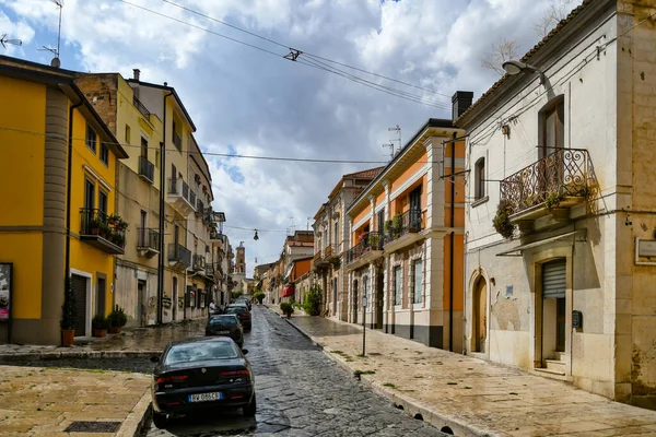 Una Calle Estrecha Lavello Casco Antiguo Región Basilicata Italia —  Fotos de Stock