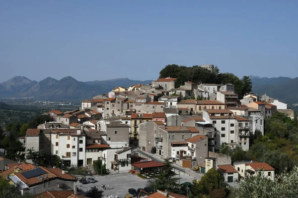 Πανόραμα Του Monteroduni Μεσαιωνική Πόλη Στην Περιοχή Molise Ιταλία — Φωτογραφία Αρχείου