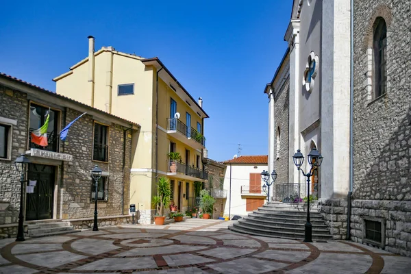 Une Rue Étroite Monteroduni Une Ville Médiévale Région Molise Italie — Photo