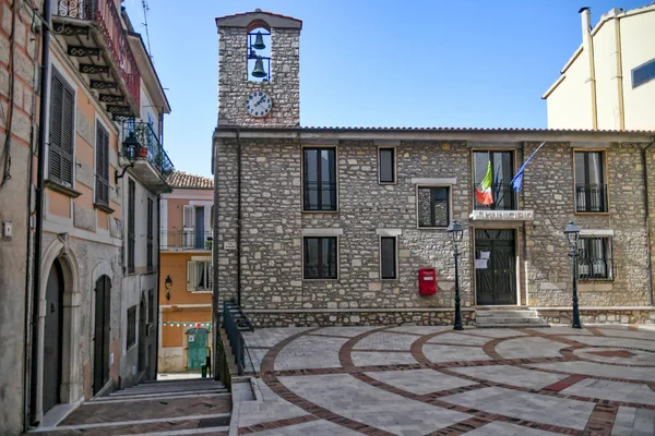 Úzká Ulice Monteroduni Středověké Město Molise Region Itálie — Stock fotografie