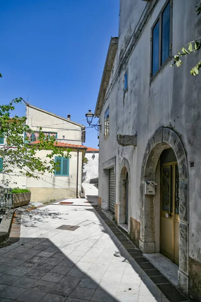 Narrow Street Sessano Del Molise Longano Medieval Town Isernia Province — Stock Photo, Image