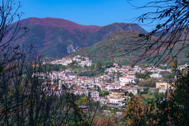 İtalya, Campania 'daki Raviscanina kasabası..