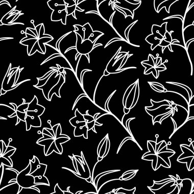 Çan renkleriyle kusursuz bir desen. Vektör illüstrasyonu