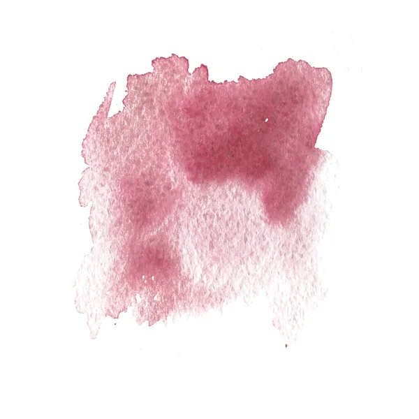 Ein Spritzer Aquarelle. Ein abstrakter Fleck in gedämpftem Rot. Vektor — Stockvektor