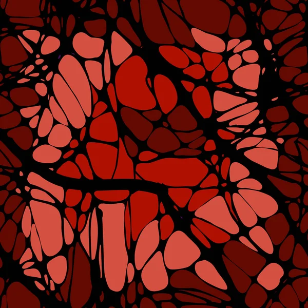 Naadloos patroon met abstracte patronen, lijnen. Neuro beelden. Zwarte lijnen op een abstracte veelkleurige achtergrond. Vectorillustratie — Stockvector