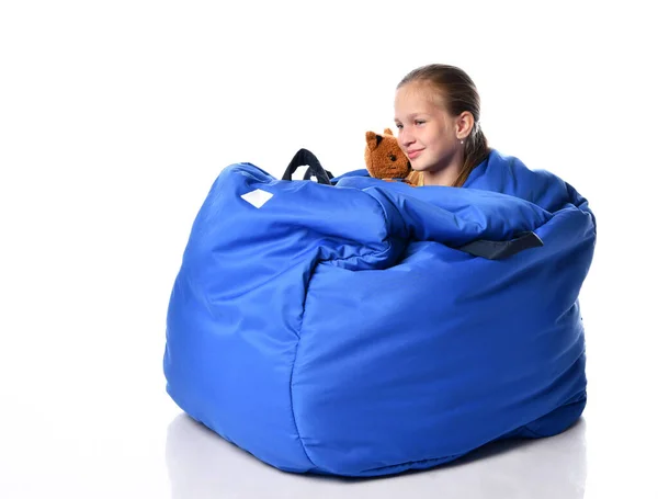 Unique cocoon ball-shaped tool for development and sensory integration, equipped with two sturdy handles for hanging the sensory egg. Stock Image