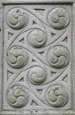 Celtic tasarım eski taş oyma