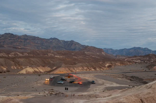 Parque de estacionamento Zabriskie Point — Fotografia de Stock