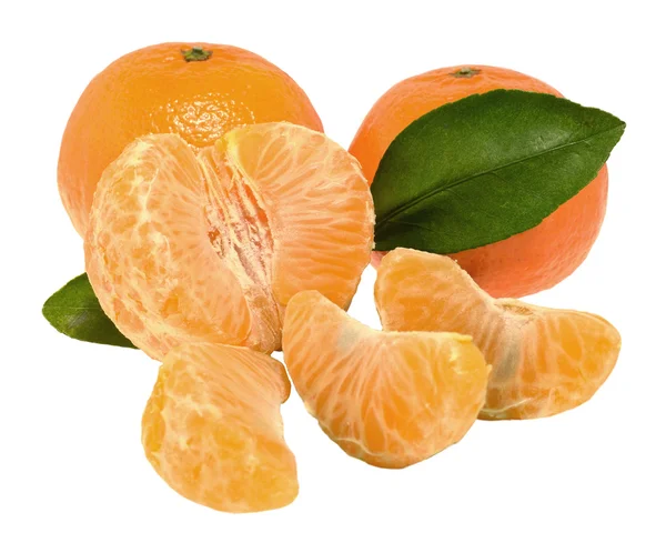 Mandarine mit Segmenten — Stockfoto