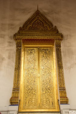 Tayland tapınak kapıları, pencere eşiği, altın, eski, güzel, miras T