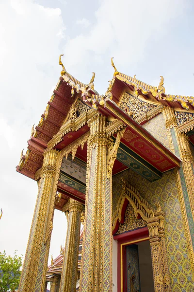 Temple, Thaïlande, or, portes, belle, patrimoine, Thaïlande, aller — Photo