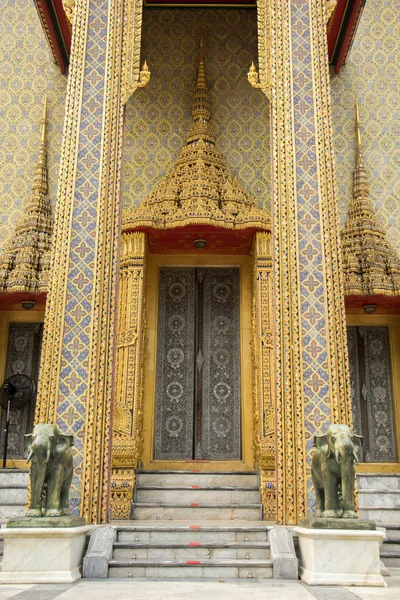 Temple, Thaïlande, or, portes, belle, patrimoine, Thaïlande, aller — Photo