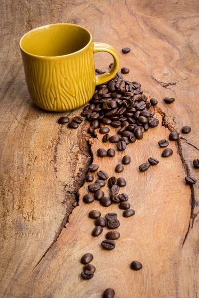 Factoring, wood, ceramics, coffee beans, fabrics, textures, cott — Stock Photo, Image