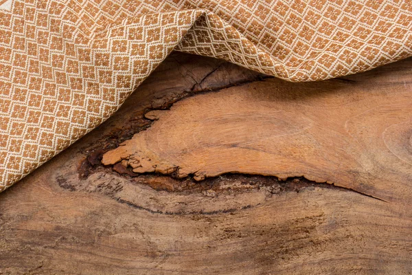 Paño de madera tela de algodón textura fondo tablones de madera . — Foto de Stock