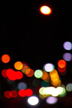 Işıklar bokeh arka plan christmas gece taraftan y için bulanık