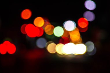 Işıklar bokeh arka plan christmas gece taraftan y için bulanık