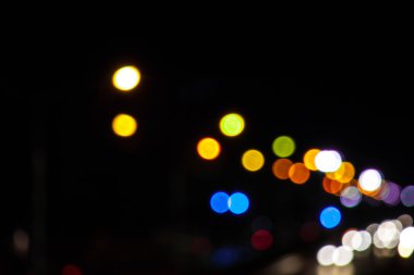 Işıklar bokeh arka plan christmas gece taraftan y için bulanık