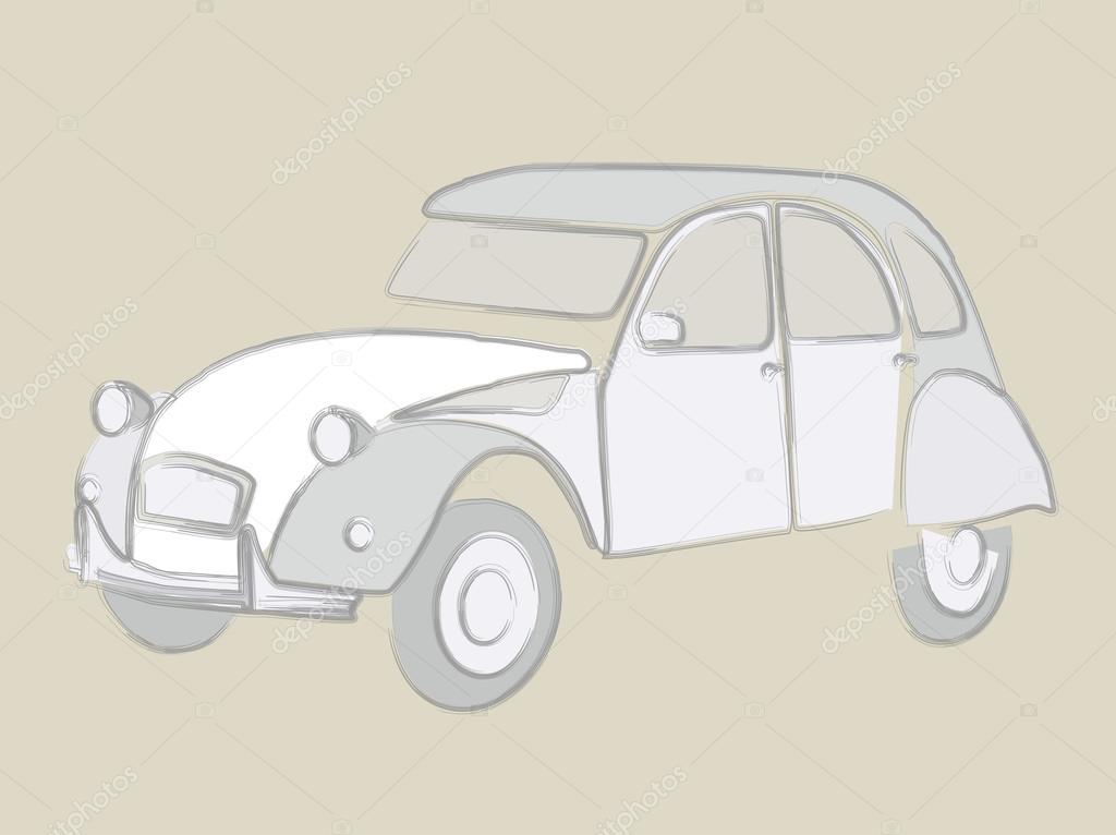 Typical Retro French Car