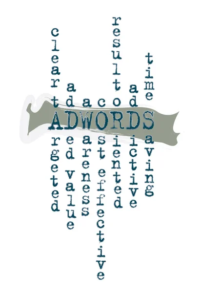 Gráfico de Marketing Digital de Adwords — Vector de stock