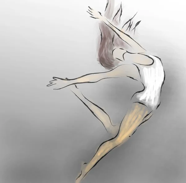 Moderne Balletttänzerin — Stockfoto