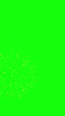 Mobil Hazır Dikey Havai fişek Canlandırma Efekti Yeşil Ekran