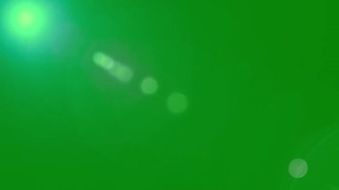 Yeşil Ekran Arkaplanında 4K Yüksek Kaliteli Mercek Üstüste konur