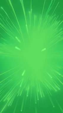 Yeşil Ekran 'da Dinamik Işık Patlamasının Yüksek Kaliteli Dikey Videosu