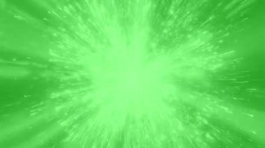 Hızlı Yeşil Ekran Yıldızı Işık Hızı Hareketi Arkaplanı