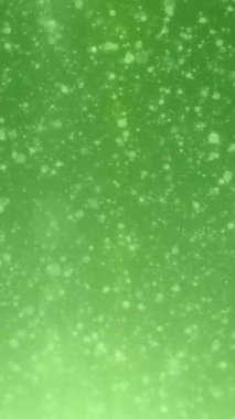 Parlak Yeşil Arkaplan Döngüsüne Düşen Dikey Parlak Yeşil Parçacıklar