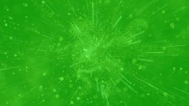 Twinkling Bokeh ve Partikülleri ile Soyut Portre