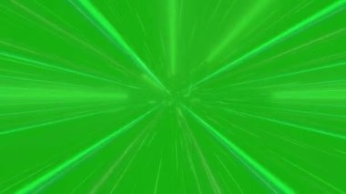 Görüntü bileşimi için yeşil ekranda dinamik lazer ışınları