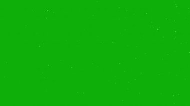 Yeşil Ekranda Gerçekçi Toz Taneleri Spontane Hareketi