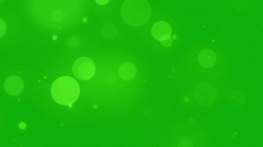 Sanatsal yeşil odaklanmış ışık çemberleri canlandırılmış arkaplan