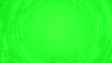 Teknolojik modellerle soyut yeşil dairesel hareket arkaplanı