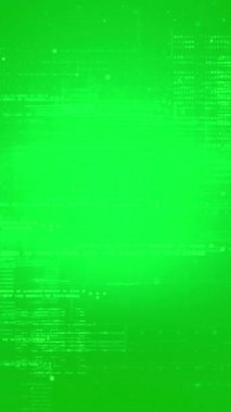 Kaydırma verisi olan yeşil ekran dijital kod arkaplanı