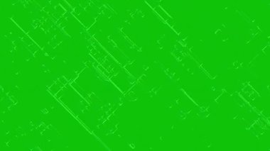 Soyut Yeşil Dijital Devre Tahtası Canlandırma Arkaplanı