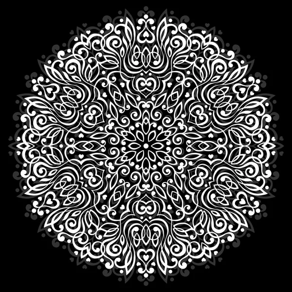 Soyut çiçek Mandala. Dekoratif etnik unsur tasarımı için.